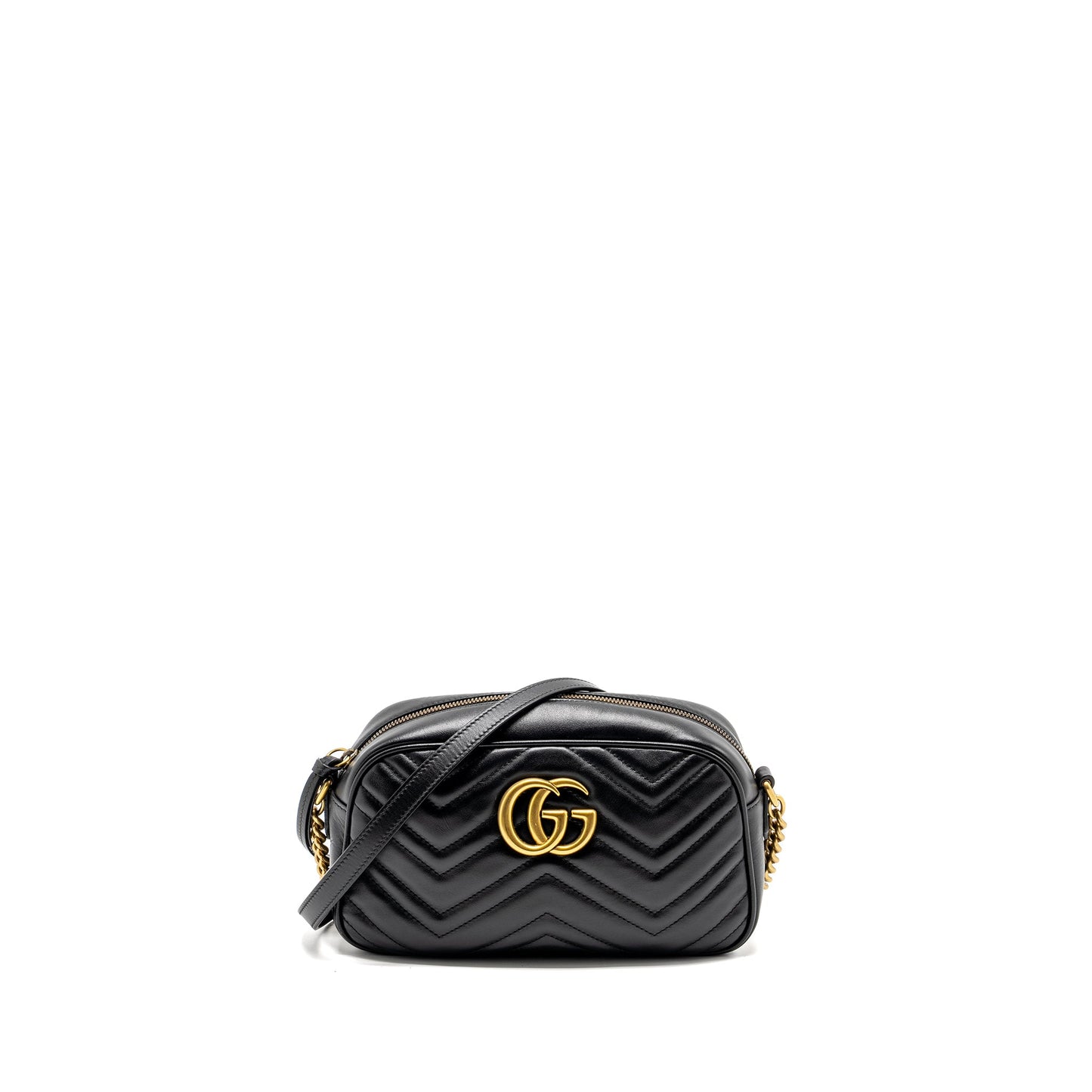 Gucci Marmont Camera Bag Calfskin Black
