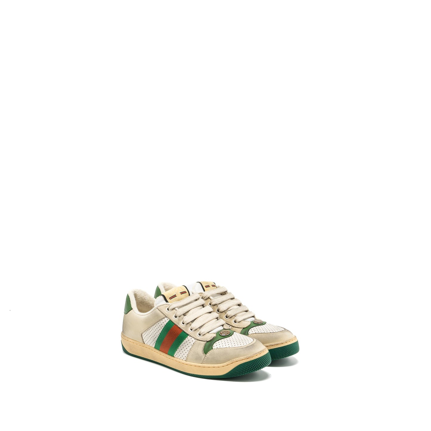 Gucci size 38 women’s Screener Leather Trainer / sneakers multicolour