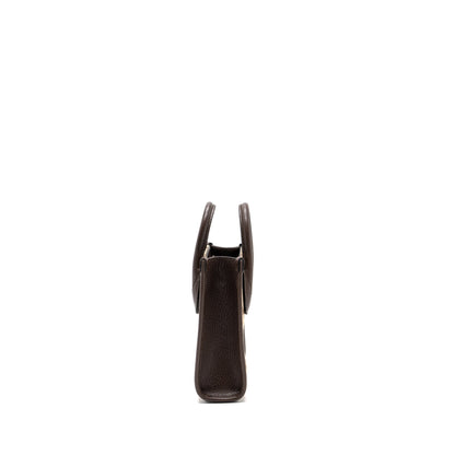 Gucci MINI JUMBO GG TOTE BAG CANVAS / LEATHER CAMEL / EBONY