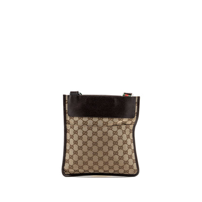 GUCCI MESSENGER BAG GG Supreme CANVAS/LEATHER BROWN/GREEN/RED SHW