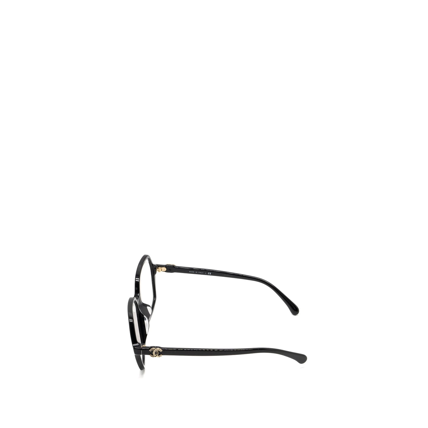 Chanel 3421 Square Glasses CC Logo with Crystal Black L