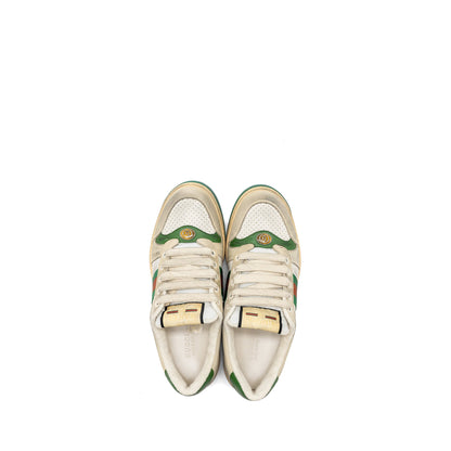 Gucci size 38 women’s Screener Leather Trainer / sneakers multicolour