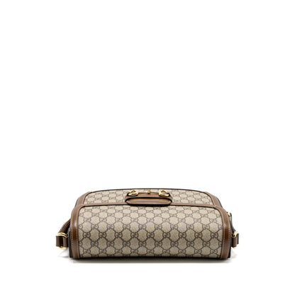 Gucci Horsebit 1955 Shoulder Bag GG Supreme Canvas Beige/Ebony