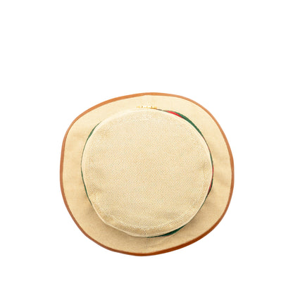 Gucci Size M Bucket Hat Canvas Brown