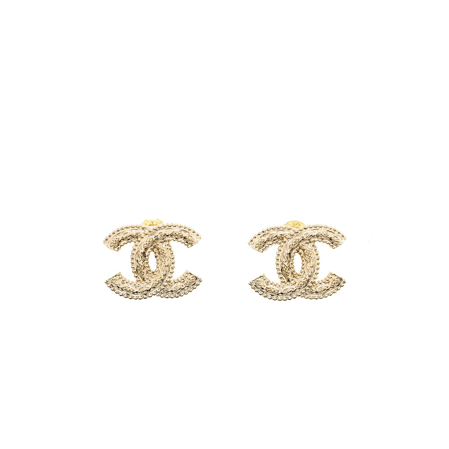Chanel CC logo earring L