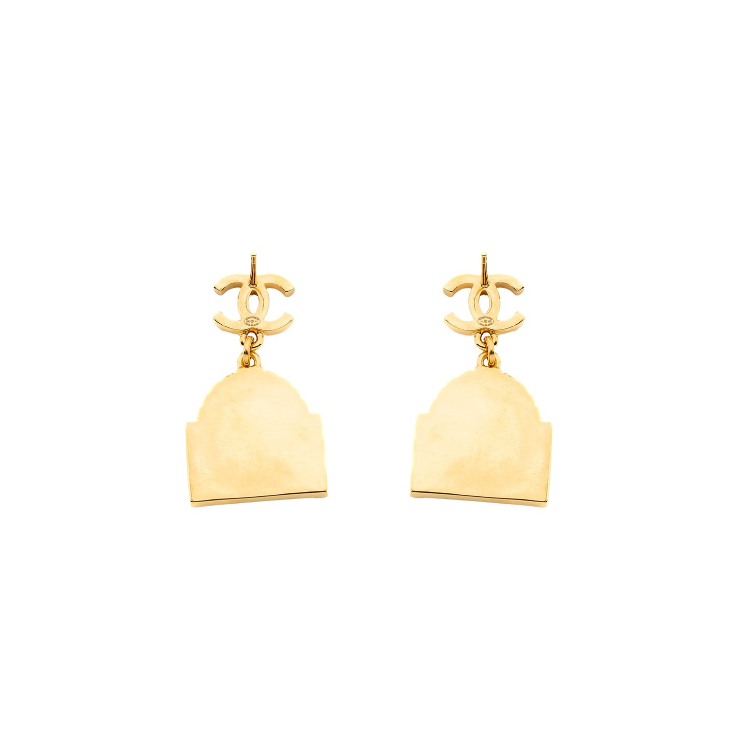 Chanel CC Logo Rue Cambo Drop Earring