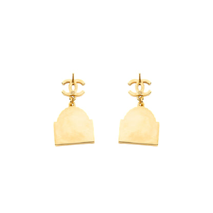 Chanel CC Logo Rue Cambo Drop Earring