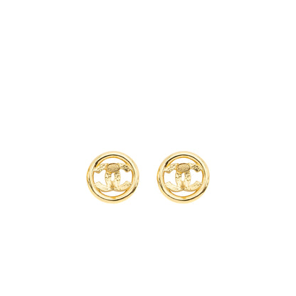 Chanel round CC Logo earrings