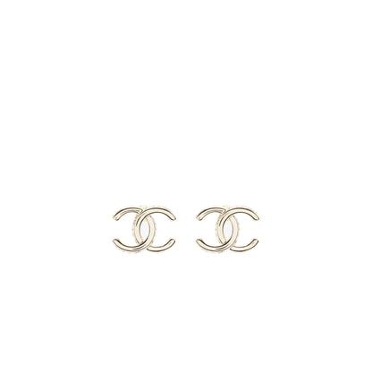 Chanel 23B CC logo with crystal earrings L