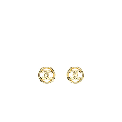 Chanel round CC Logo earrings