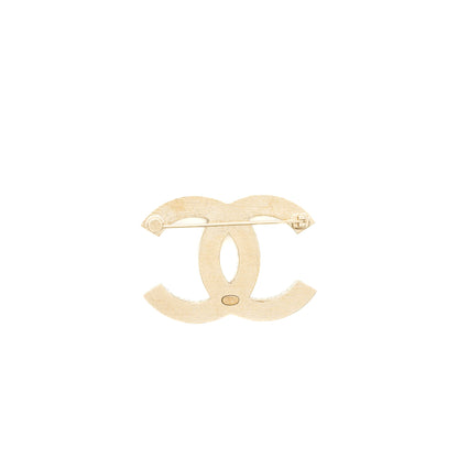 Chanel Giant CC Logo Light Pink Light Gold Tone