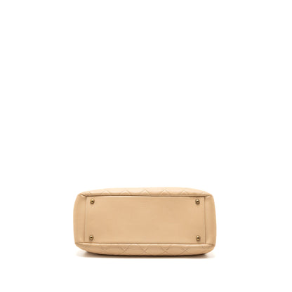 Chanel Shopping Tote Calfskin Beige