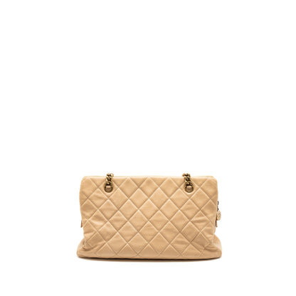 Chanel Shopping Tote Calfskin Beige