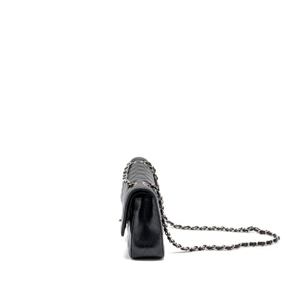 Chanel medium classic double flap bag Caviar Black