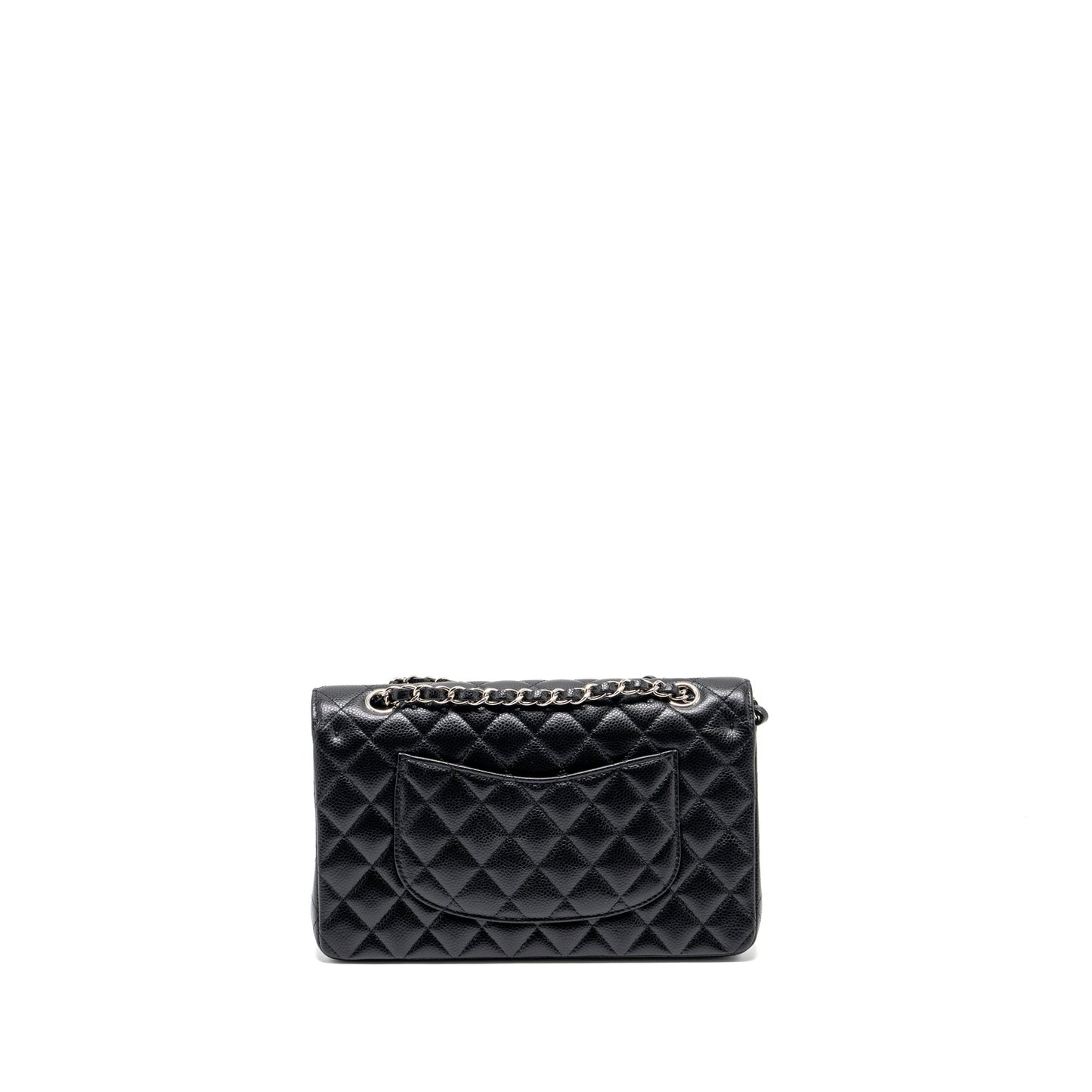 Chanel medium classic double flap bag Caviar Black