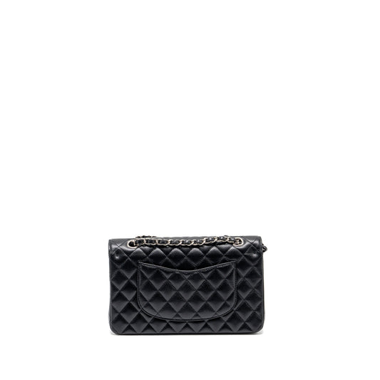 Chanel medium classic double flap bag Caviar Black