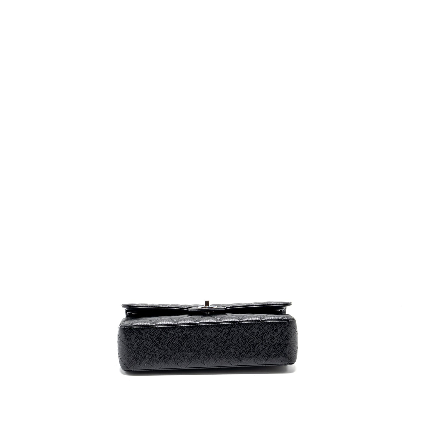 Chanel medium classic double flap bag Caviar Black