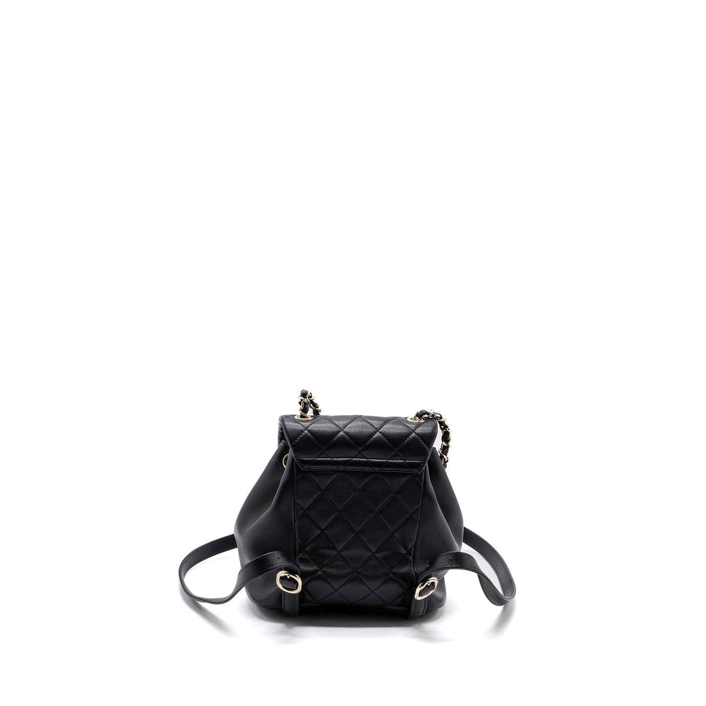 Chanel mini Duma backpack lambskin black L (microchip)