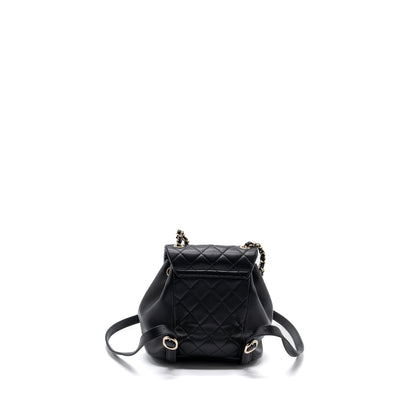 Chanel mini Duma backpack lambskin black L (microchip)