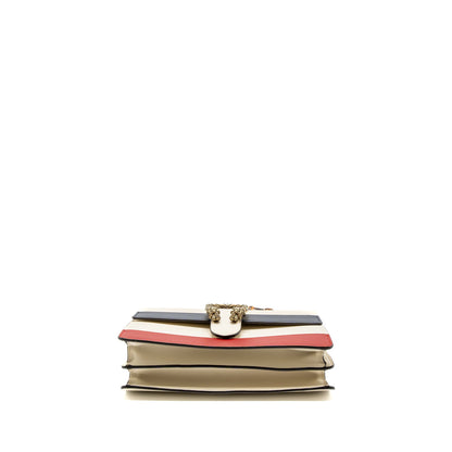 Gucci Bamboo Top Handle Dionysus Flap Bag Calfskin White/Multicolour