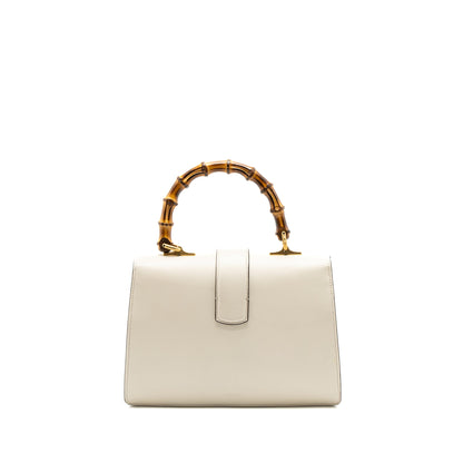 Gucci Bamboo Top Handle Dionysus Flap Bag Calfskin White/Multicolour