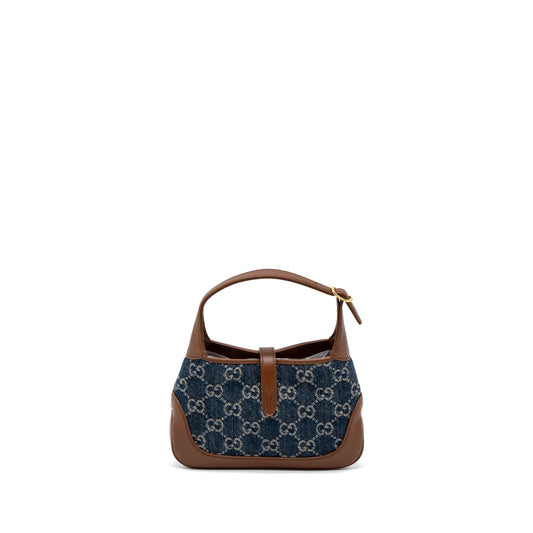 Gucci Mini 1961 Jackie Bag Denim Blue/Brown