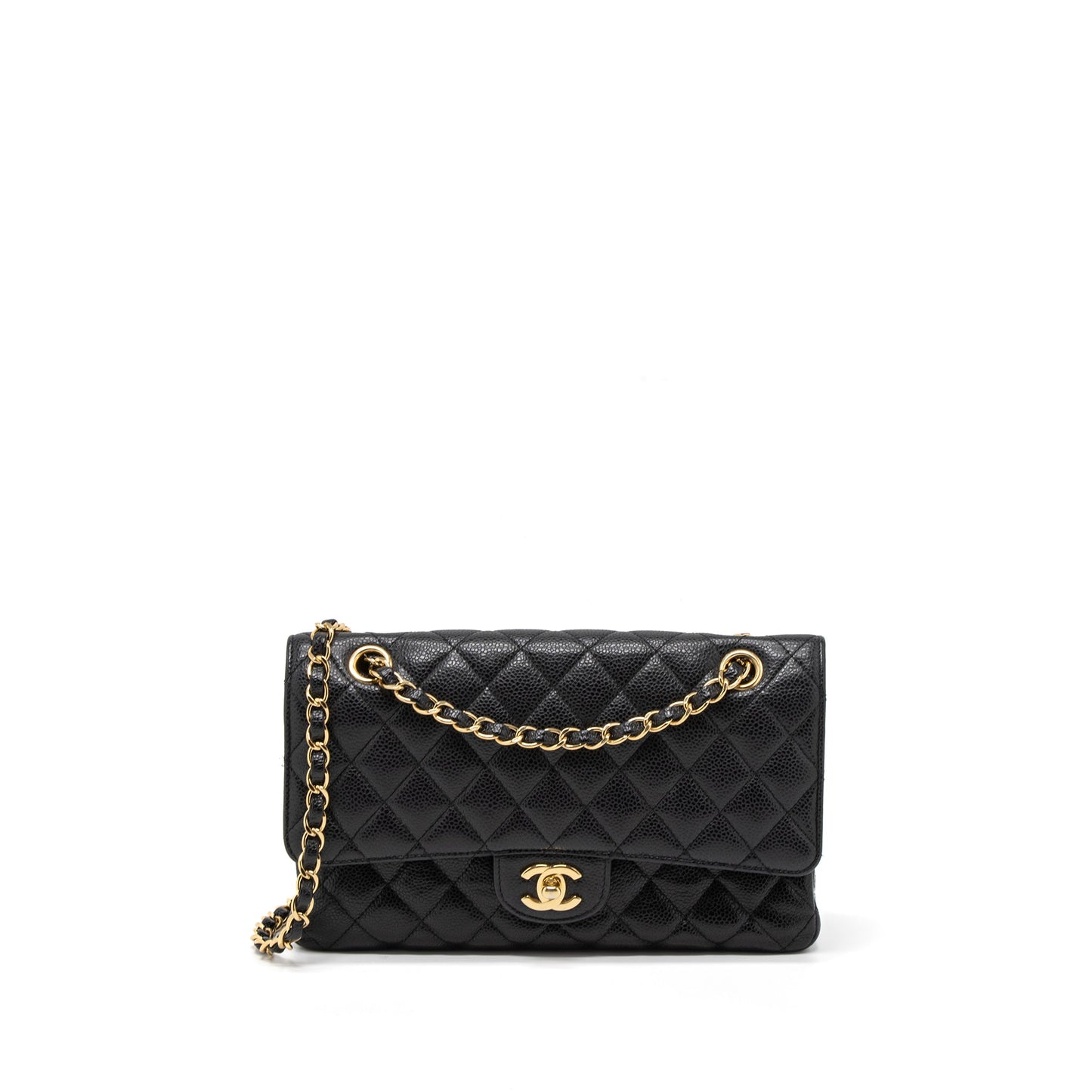 Chanel Medium Classic Double Flap Bag Caviar Black