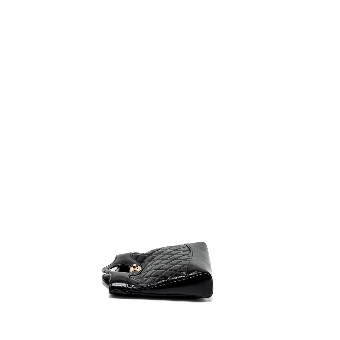 Chanel 24S Mini 31 Bag shiny Lambskin black  (microchip)