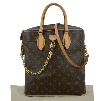 LOUIS VUITTON Carry All MM NM Monogram Canvas Shoulder Bag Brown