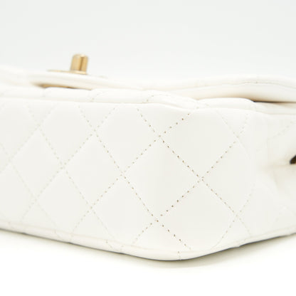 Chanel Mini Rectangular Pearl Crush White