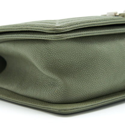 Chanel Medium Boy Bag Caviar Light Green