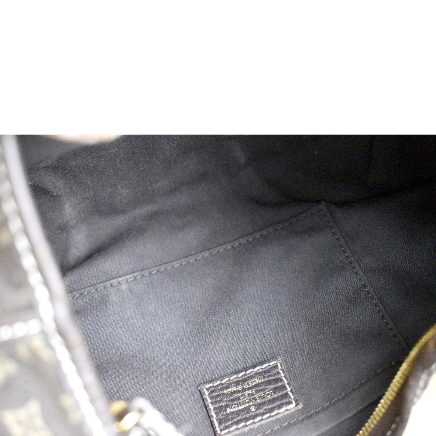 LOUIS VUITTON Manon PM Mini Lin Monogram Hobo Bag Brown