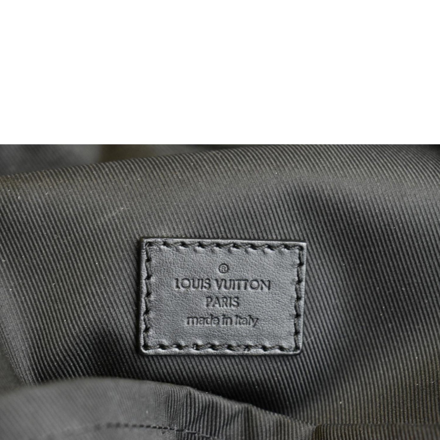 LOUIS VUITTON Dean Monogram Macassar Canvas Backpack Bag Black