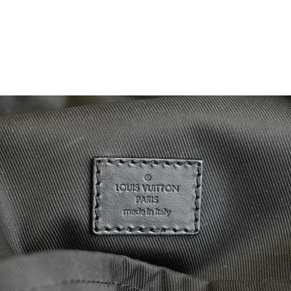 LOUIS VUITTON Dean Monogram Macassar Canvas Backpack Bag Black