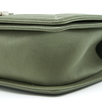 Chanel Medium Boy Bag Caviar Light Green