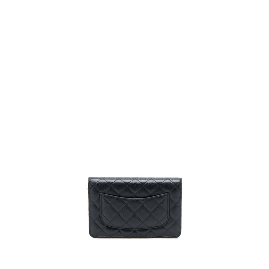 Chanel Classic Wallet On Chain Caviar Black  (Microchip)