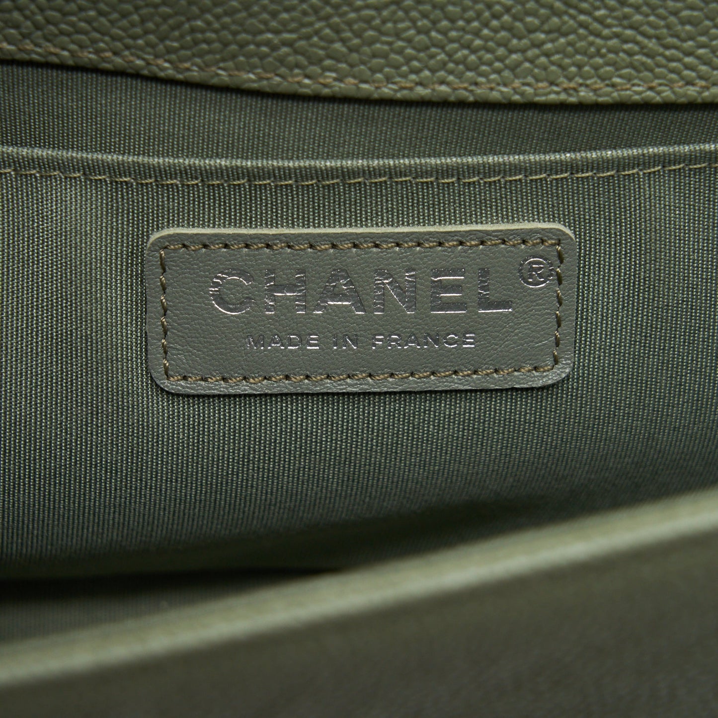 Chanel Medium Boy Bag Caviar Light Green