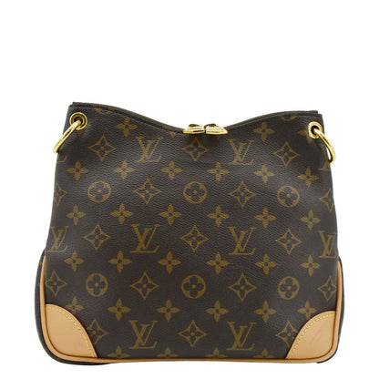 LOUIS VUITTON Odeon PM Monogram Canvas Shoulder Bag Brown