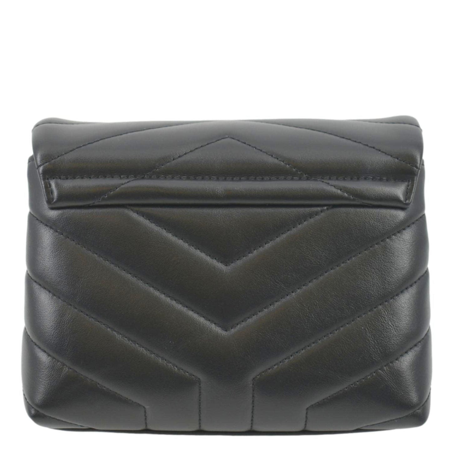 YVES SAINT LAURENT Loulou Toy Quilted Leather Crossbody Bag Black