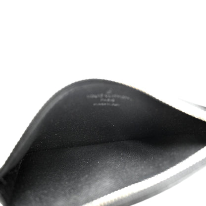 LOUIS VUITTON Monogram Eclipse Canvas Coin Card Holder Black
