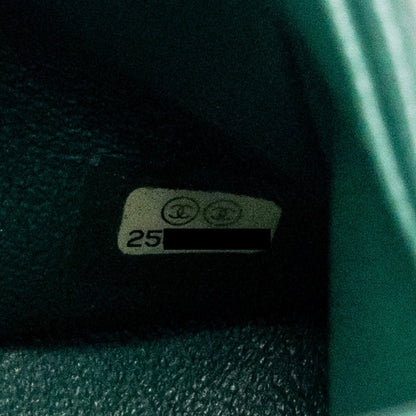Chanel Medium Classic double flap bag lambskin green