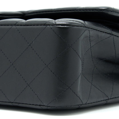 Chanel Medium Classic Flap Bag Lambskin Black R (Microchip)