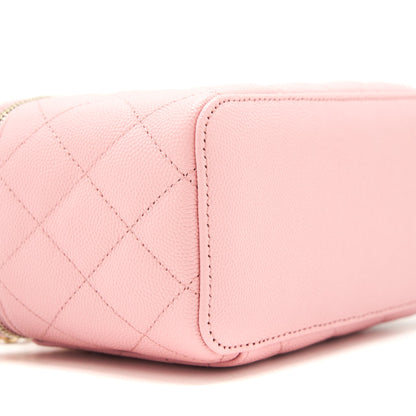 Chanel 22C Long Vanity with Chain Caviar Light Pink L