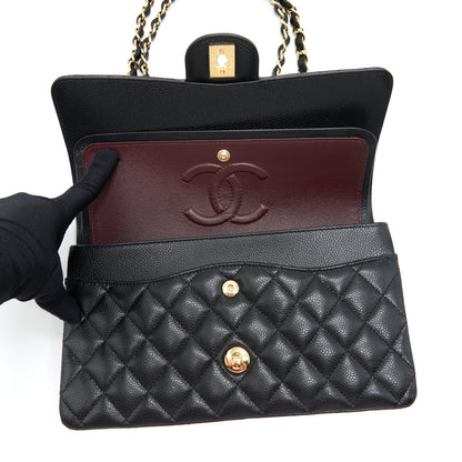 Chanel Medium Classic Double Flap Bag Caviar Black