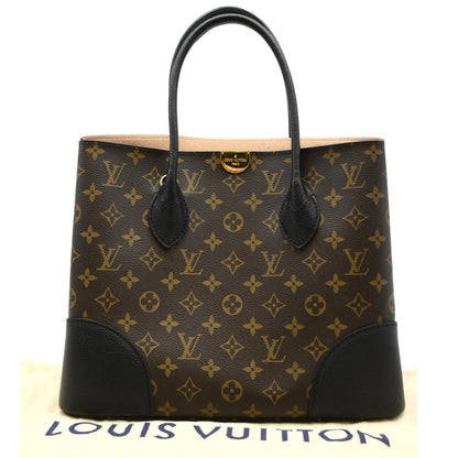 LOUIS VUITTON Flandrin Monogram Canvas Tote Shoulder Bag Brown