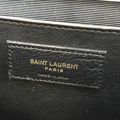 YVES SAINT LAURENT Envelope Medium Matelasse Leather Crossbody Bag White