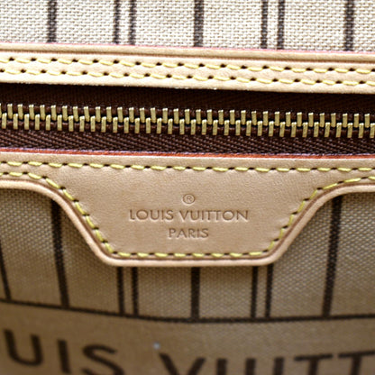 LOUIS VUITTON Neverfull MM Monogram Canvas Tote Bag Brown