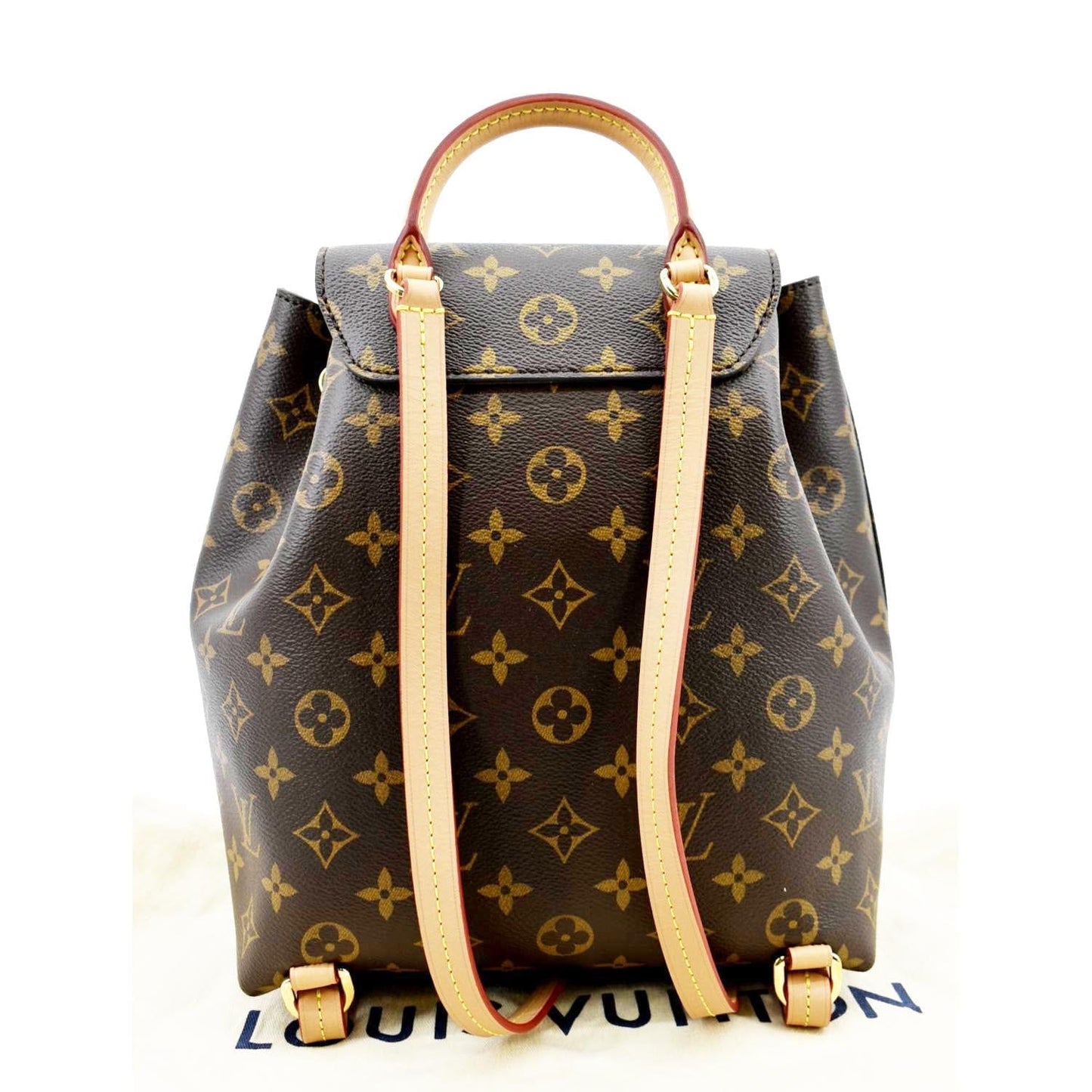 LOUIS VUITTON Montsouris NM PM Monogram Canvas Backpack Bag Brown