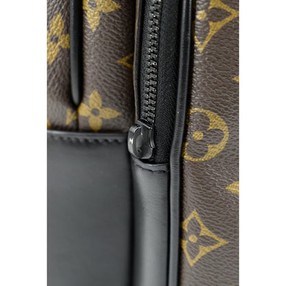 LOUIS VUITTON Dean Monogram Macassar Canvas Backpack Bag Black