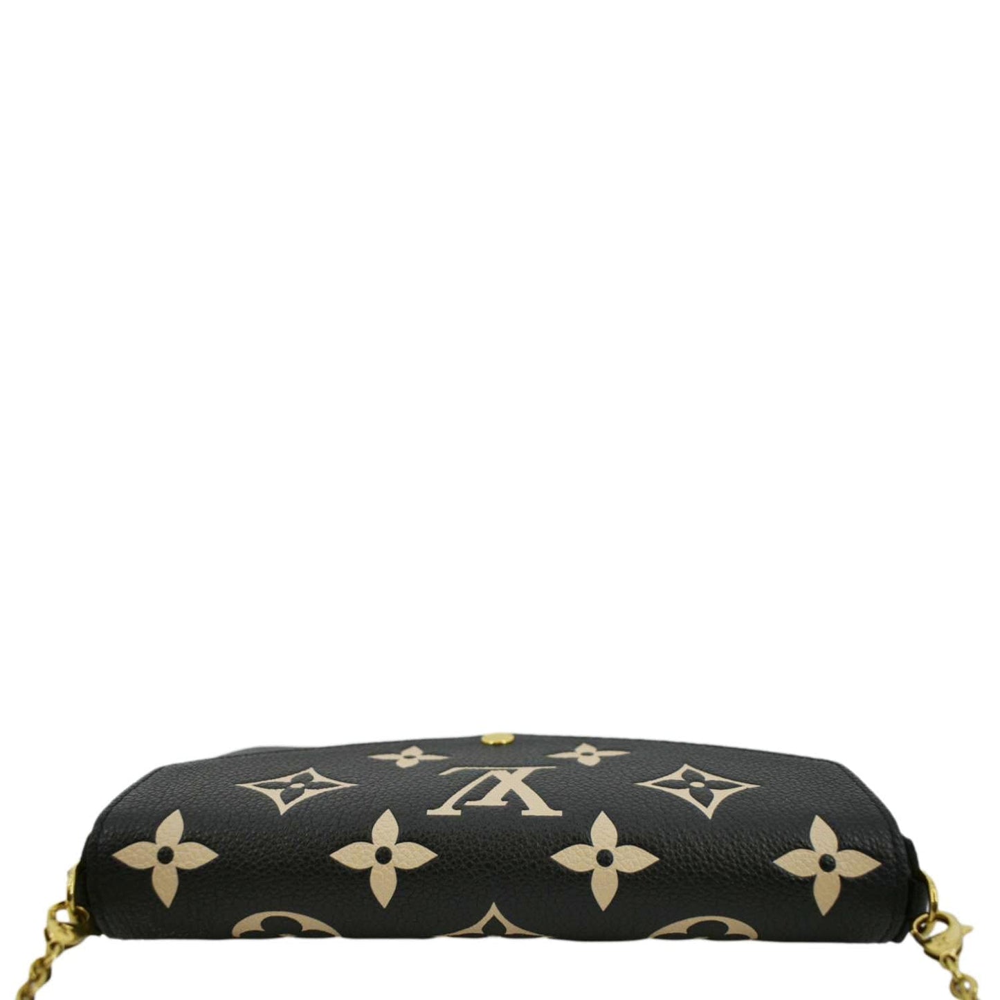 LOUIS VUITTON Felicie Pochette Monogram Empreinte Crossbody Bag Bicolor
